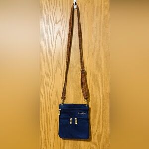 Samantha Brown Crossbody Mini Travel Bag in Navy Blue